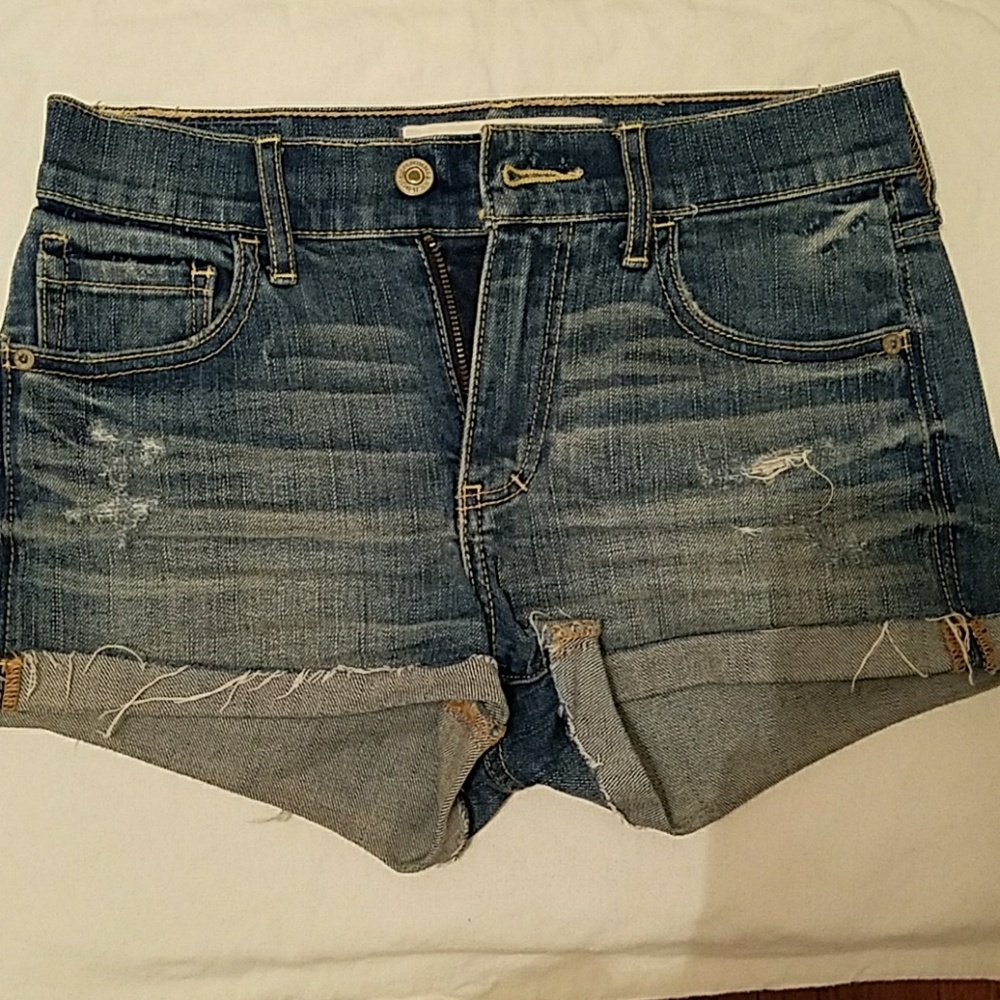 Abercrombie & Fitch high rise Denim shorts